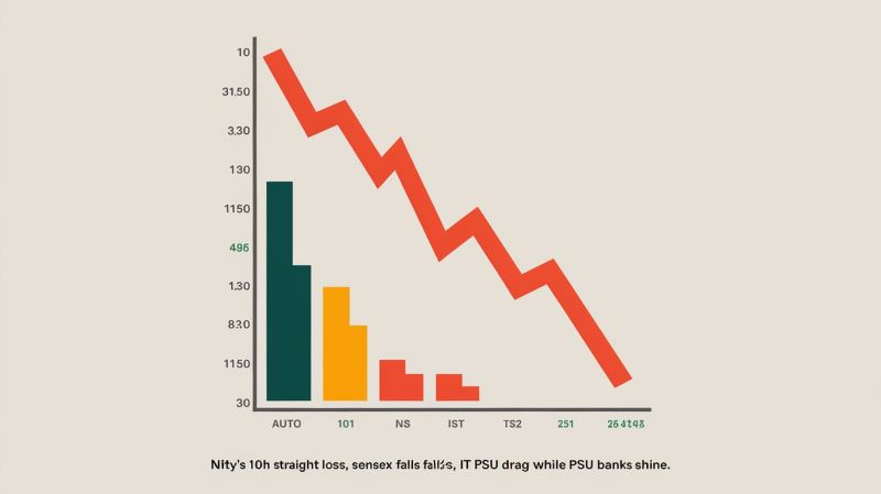 Nifty | Khabrain Hindustan | sensex | 10th Straight Loss | Indian stock |