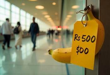 Expensive | Khabrain Hindustan | Airport | Dubai or Singapore | Banana Costs Rs 500 |